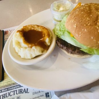 Montville Diner - Not super photogenic, but DAMN was it good!!! Gravy hit the spot. Very soft and good burger. - Diners Near Me - Pine Brook, New Jersey