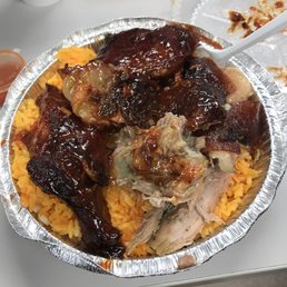 a plate of food on a table