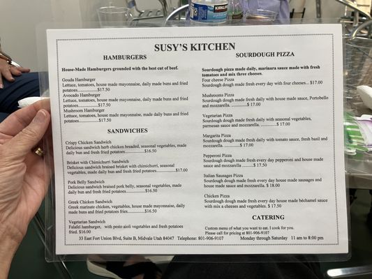Menu photo 3 Susy’s Kitchen Midvale, UT