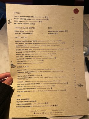 Menu photo 2 Duck & Waffle Edinburgh, EDH