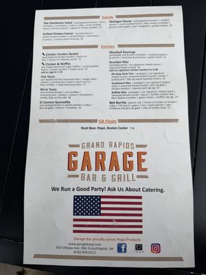 Menu photo 2 Garage Bar and Grill Grand Rapids, MI Menu photo 2 Garage Bar and Grill Grand Rapids, MI
