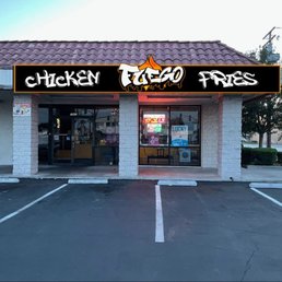 Exterior outside entrance of Fuego Restaurant - Front Fuego Fries - South El Monte, California Exterior outside entrance of Fuego Restaurant - Front Fuego Fries - South El Monte, California