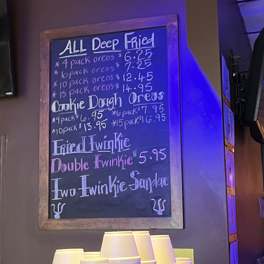 Funky Sweets - a menu on a chalkboard - Desserts Near Me - Saint Petersburg, Florida