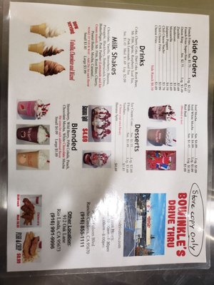 Menu photo 6 Bowinkle Drive Thru Rancho Cordova, CA Menu photo 6 Bowinkle Drive Thru Rancho Cordova, CA