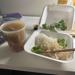 Rare steak pho