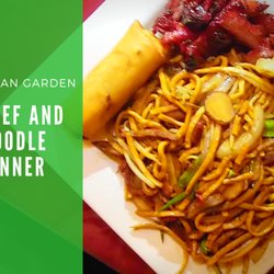 Asian Garden - The beef and noodle dinner special, very tasty!