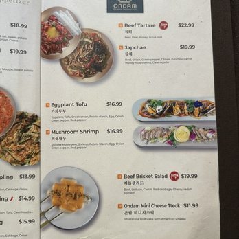 Ondam - Menu October 2024 - Korean Near Me - Santa Clara, California Ondam - Menu October 2024 - Korean Near Me - Santa Clara, California