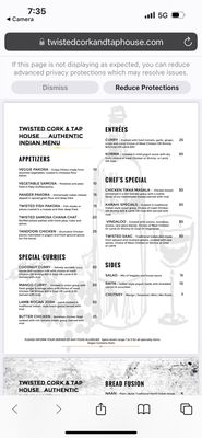 Menu photo 8 Twisted Cork & Taphouse Manson, WA