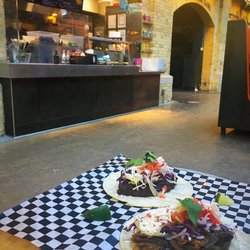 Habener Sombrero - Mushroom taco and beans taco