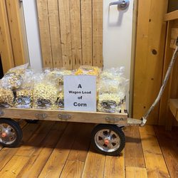 Top of Iowa Welcome Center - A wagon load of corn lol