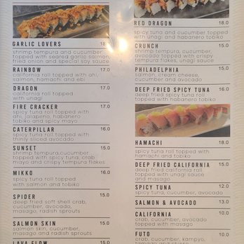 Hana Sushi - Menu - Japanese Near Me - Honolulu, Hawaii Hana Sushi - Menu - Japanese Near Me - Honolulu, Hawaii