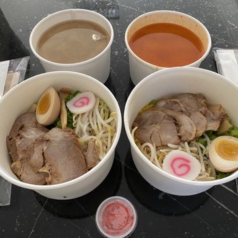 Ramen Yukinoya - Tonkostu Red Ramen and Shoyu Ramen. Came in paper containers that did not spill at all - Ramen Near Me - Arcadia, California Ramen Yukinoya - Tonkostu Red Ramen and Shoyu Ramen. Came in paper containers that did not spill at all - Ramen Near Me - Arcadia, California