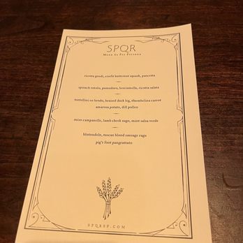SPQR - Italian Near Me - San Francisco, California