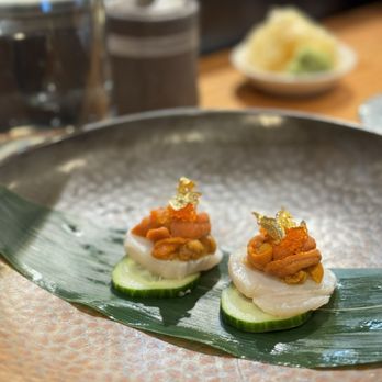 Live Sushi Bar - Uni Scallop - Sushi Bars Near Me - San Francisco, California