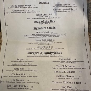 Saxon Grill - Menu - American Near Me - Scarsdale, New York Saxon Grill - Menu - American Near Me - Scarsdale, New York