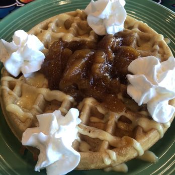 The Flying Biscuit Cafe - Peach waffle, fresh delicious - Breakfast & Brunch Near Me - Buford, Georgia The Flying Biscuit Cafe - Peach waffle, fresh delicious - Breakfast & Brunch Near Me - Buford, Georgia