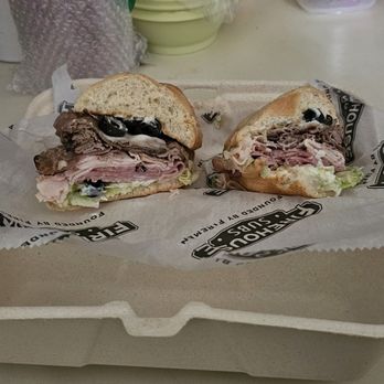Firehouse Subs - Hero sandwich. Roast beef, Turkey, and Ham. Provolone cheese, Lettuce, olives, mayonnaise. - Sandwiches Near Me - Centralia, Washington