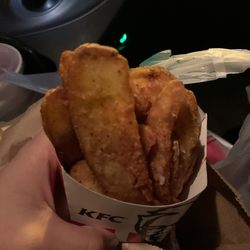 KFC - This is the only thing they got right with the meal!