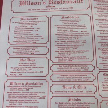 Wilson's Ice Cream Parlor - Menu - Ice Cream & Frozen Yogurt Near Me - Ephraim, Wisconsin Wilson's Ice Cream Parlor - Menu - Ice Cream & Frozen Yogurt Near Me - Ephraim, Wisconsin