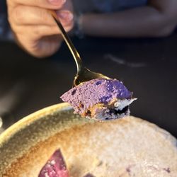 Sampa - A perfect bite of the ube cheesecake