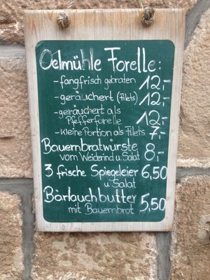Menu photo 1 Obere Ölmühle Oberstenfeld, BW
