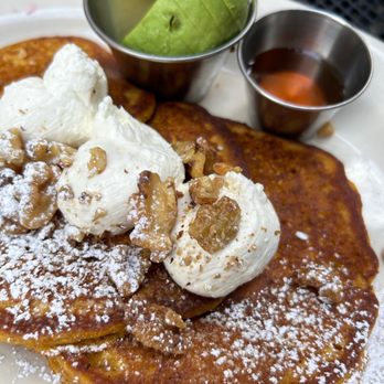 Iron Gate Cafe - Carrot Cake pancakes with avocado! - Cafes Near Me - Albany, New York