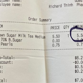 Gong Cha - Price I was charged, more than stated in menu - Bubble Tea Near Me - Cypress, Texas Gong Cha - Price I was charged, more than stated in menu - Bubble Tea Near Me - Cypress, Texas