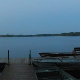 A view from the docks at dawn.