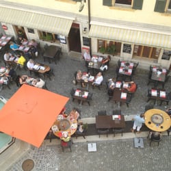 Restaurant du Marché - Vue plongeante sur la terrasse