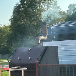 Saw smoke rolling - great sign