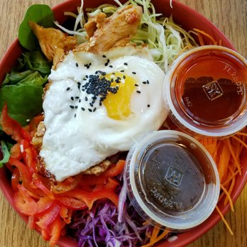 Koriente - Mix Mix with Spicy Chicken and Egg - Asian Fusion Near Me - Austin, Texas Koriente - Mix Mix with Spicy Chicken and Egg - Asian Fusion Near Me - Austin, Texas