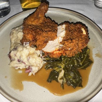 South City Kitchen - Fried chicken, Mashed Yukon Gold Potatoes, Collard Greens - Southern Near Me - Atlanta, Georgia