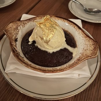 The Peacock - Dates pudding with vanilla ice cream - Mediterranean Near Me - Austin, Texas