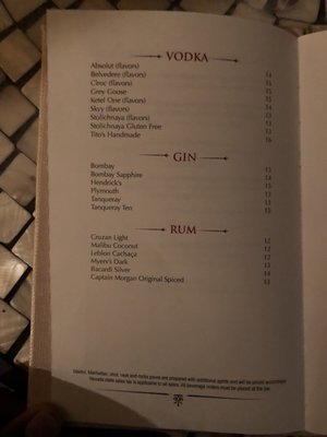 Menu photo 5 North Show Terrace Las Vegas, NV