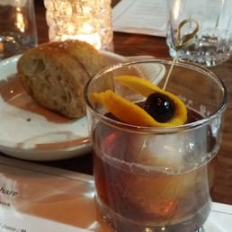 Best Manhattan I've had made with bourbon. Even comes with a giant ice cube and fancier cherry. Best Manhattan I've had made with bourbon. Even comes with a giant ice cube and fancier cherry.