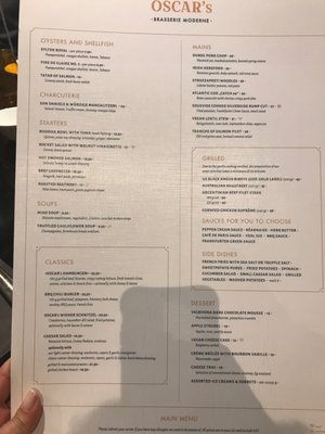 Menu photo 1 OSCAR's Frankfurt, HE