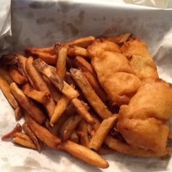 The Take Out Fish and Chips - 2pc haddock dinner with a bonus piece of fish!