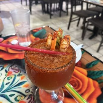 La Malquerida Grill - Michelada with shrimp - Mexican Near Me - Modesto, California La Malquerida Grill - Michelada with shrimp - Mexican Near Me - Modesto, California