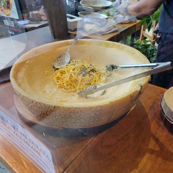 Monello - Making the Cheese Wheel pasta - Italian Near Me - San Diego, California
