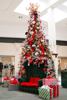 Photo of Becky's Flowers - Midland, TX, US. Our custom tree display at Midland Park Mall Dec. 2018