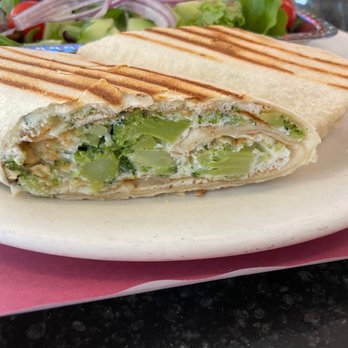 The Suburban Diner - Egg white wrap with fresh broccoli, avocado, and side mixed green salad! - Diners Near Me - Paramus, New Jersey The Suburban Diner - Egg white wrap with fresh broccoli, avocado, and side mixed green salad! - Diners Near Me - Paramus, New Jersey