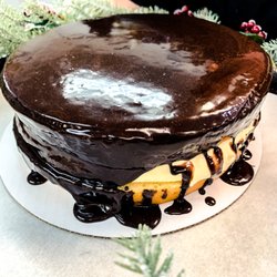 The Purple Onion Cafe - Boston Cream Pie