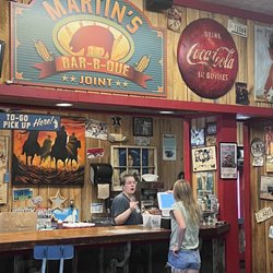 Martin's Bar-B-Que Joint - At the bar
