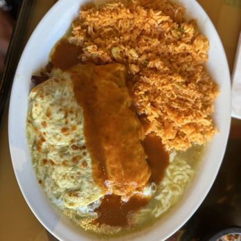 La Plazuela - Red and green enchilada plate - Mexican Near Me - Antioch, California La Plazuela - Red and green enchilada plate - Mexican Near Me - Antioch, California
