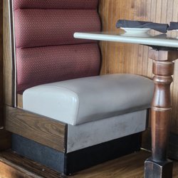 Filthy seats with very little cushion.