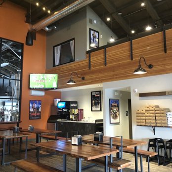 District Brewing - Inside of the restaurant. Love the movie posters! - Pizza Near Me - Mount Vernon, Washington