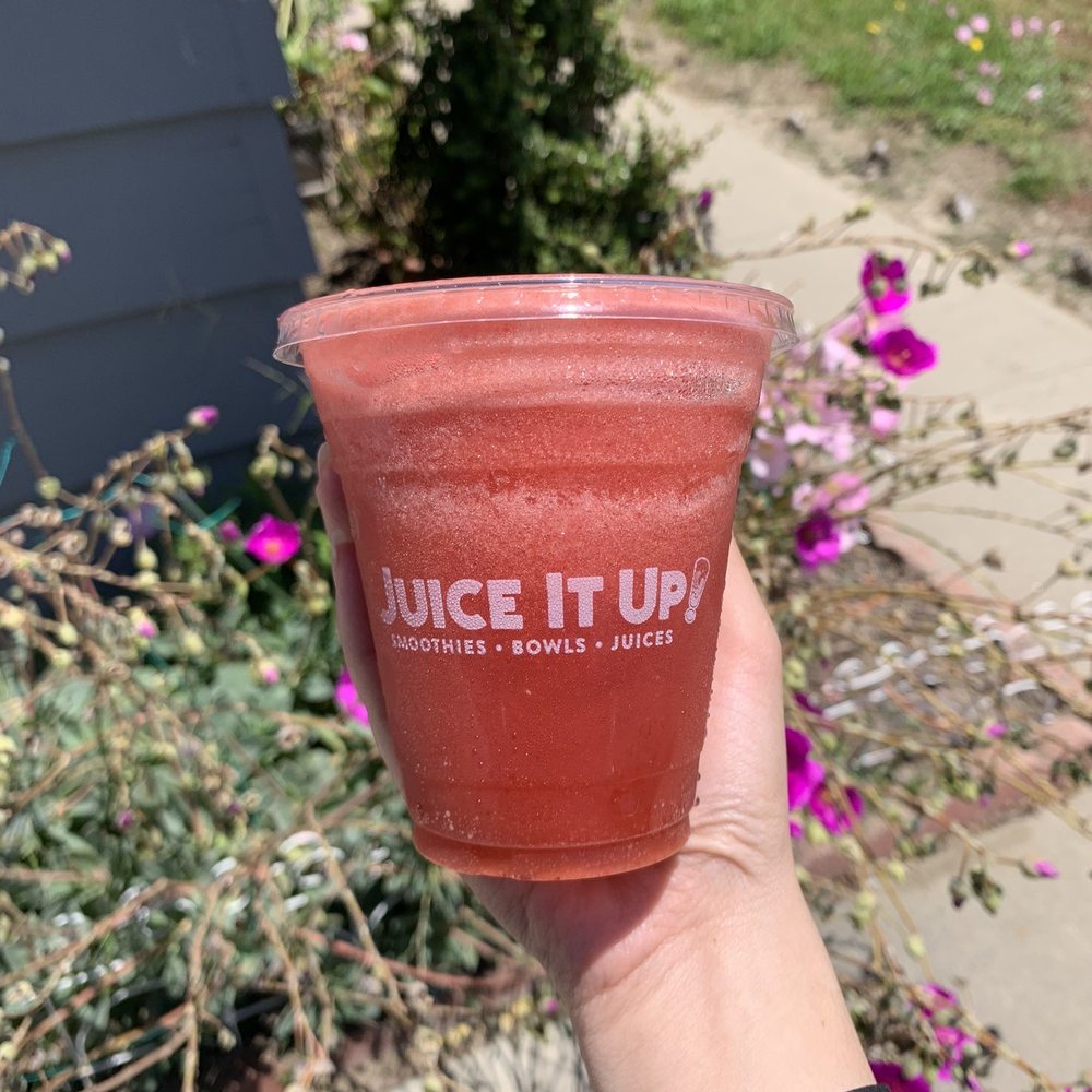 Juice It Up! - Small Strawberry Lemonade Twist Smoothie, limited-time summer, yummy - Juice Bars & Smoothies Near Me - Huntington Beach, California Juice It Up! - Small Strawberry Lemonade Twist Smoothie, limited-time summer, yummy - Juice Bars & Smoothies Near Me - Huntington Beach, California