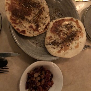 Celestine - Flatbread with apricot mezze - Mediterranean Near Me - Brooklyn, New York