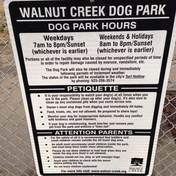 Heather Farm Dog Park - The rules at Heather Farm Dog Park. - Dog Parks Near Me - Walnut Creek, California