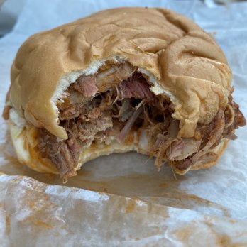 Pierce's Pitt Bar-B-Que - Pulled Pork Jumbo Sandwich - Barbeque Near Me - Williamsburg, Virginia Pierce's Pitt Bar-B-Que - Pulled Pork Jumbo Sandwich - Barbeque Near Me - Williamsburg, Virginia